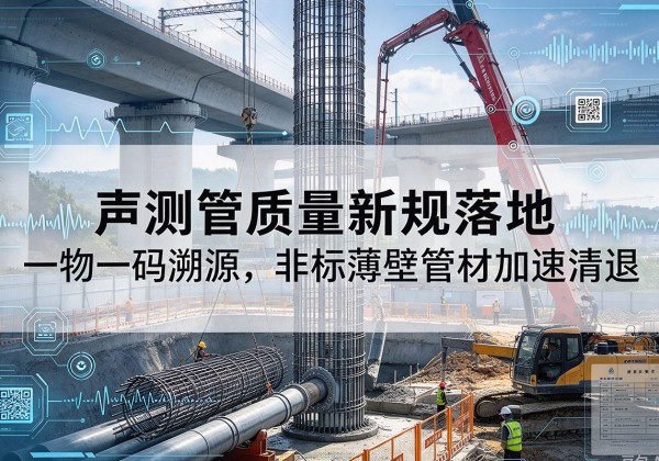 九龙坡区声测管质量新规落地，一物一码溯源，非标薄壁管材加速清退