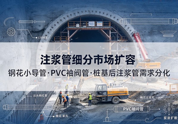 九龙坡区注浆管细分市场扩容，隧道钢花小导管、PVC 袖阀管、桩基后注浆管需求分化